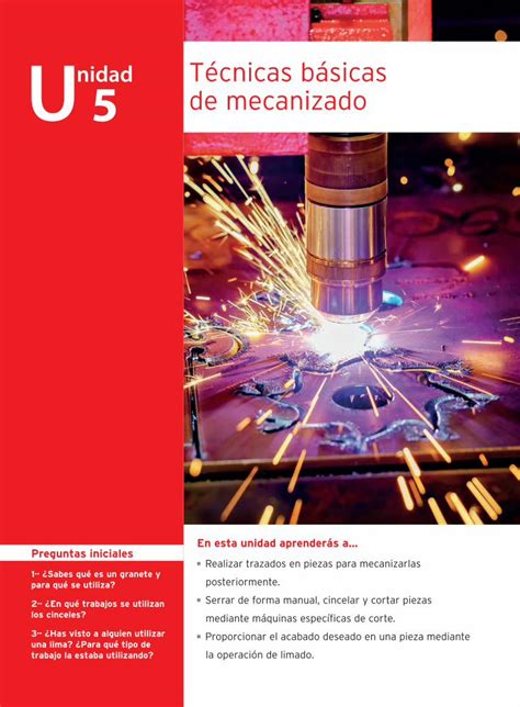 unidad 5 mecanizado técnica